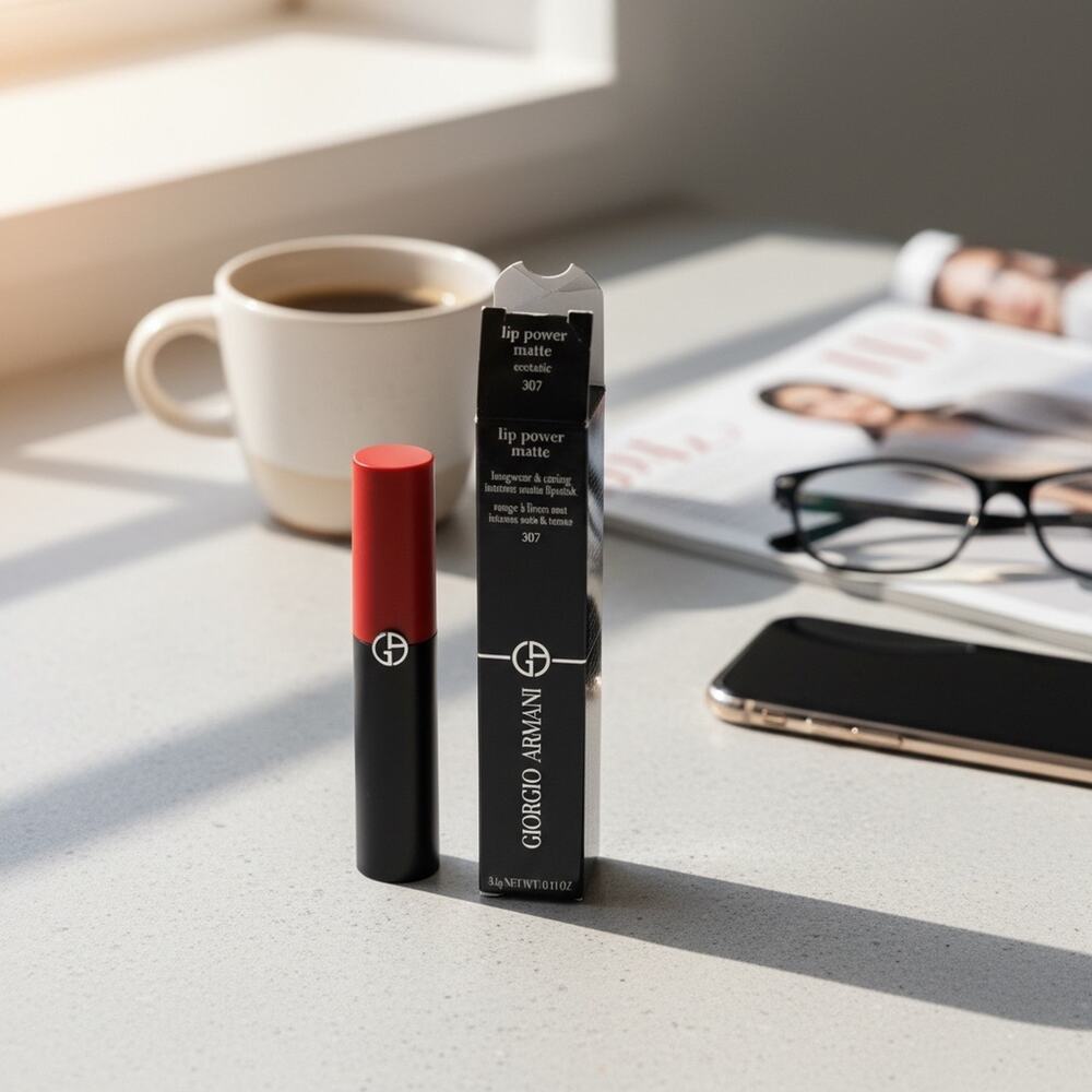 Brand new Giorgio Armani Lip Power Matte lipstick in shade 307